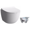 VITRA Sento Rimless wall-mounted toilet with Slim Slow close seat