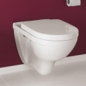 Подвесной унитаз VILLEROY & BOCH O.Novo Rimless с медленно опускающейся крышкой