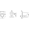 Pakabināms tualets LAUFEN Kartell Rimless ar SoftClose vāku, melns-matēts