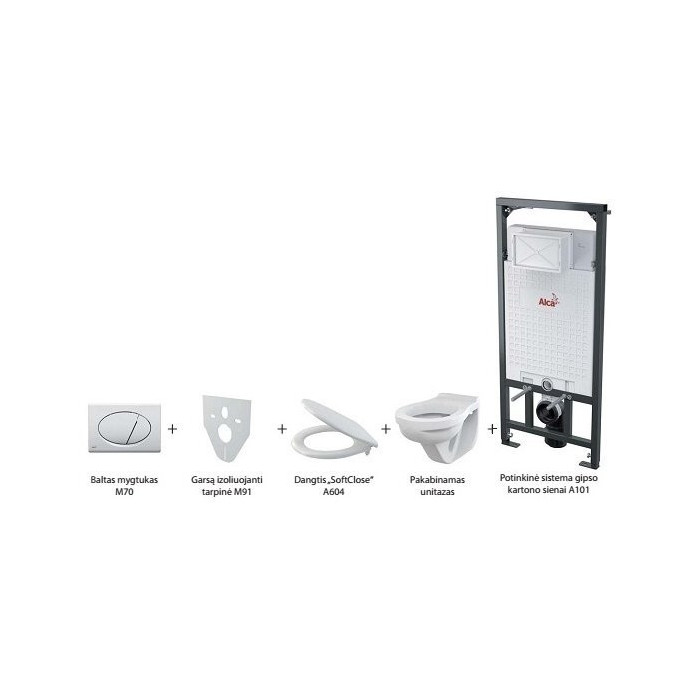 Built-in WC sets ALCA PLAST KOMP-ALCA5