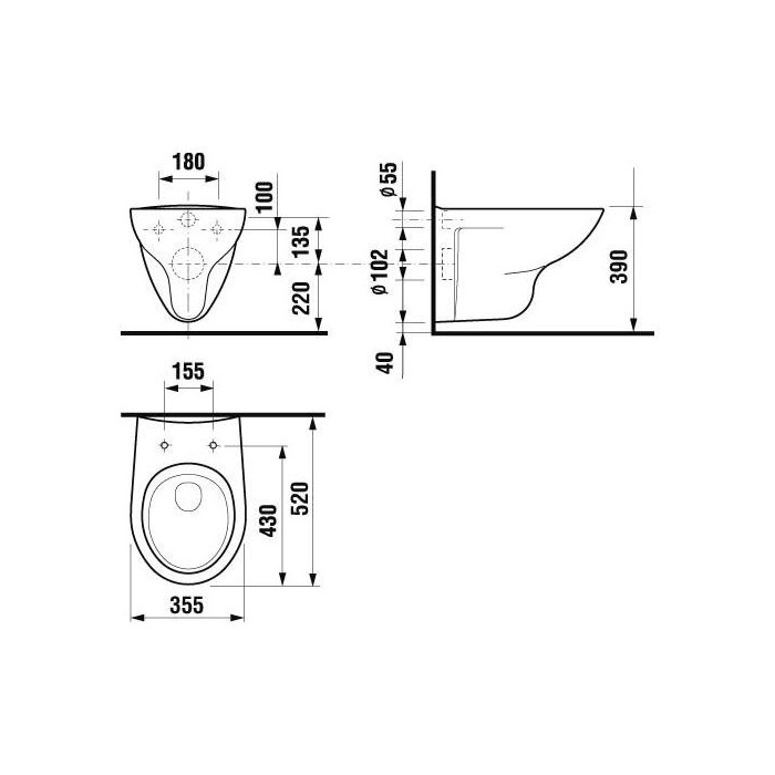 Подводные туалетные комплекты ALCA PLAST KOMP-ALCA5