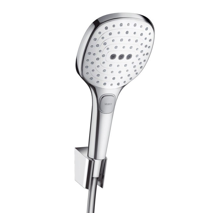 Душевые комплекты HANSGROHE Raindance Select E120 White/Chrome, 3 функции, 26720400