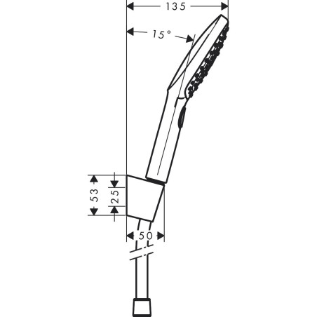 Dušas komplekti HANSGROHE Raindance Select E120 Balts/Hroms, 3 funkcijas, 26720400