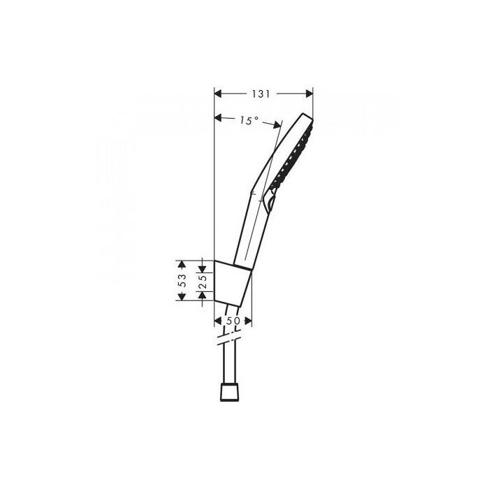 Shower sets HANSGROHE Raindance Select S 120 Chrome, 3 functions, (Various length options)