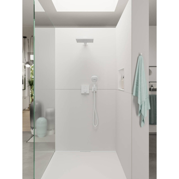 Shower Head HANSGROHE Raindance Select E 120 3 jet Ecosmart, Matt White, 26520700
