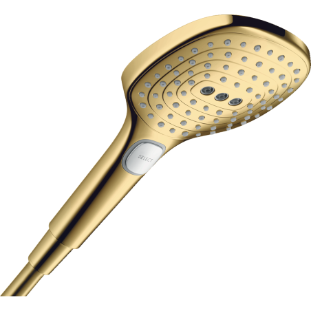 Dušas galva HANSGROHE Raindance Select E 120 3 jet Ecosmart, pulēta zelta optika, 26520990