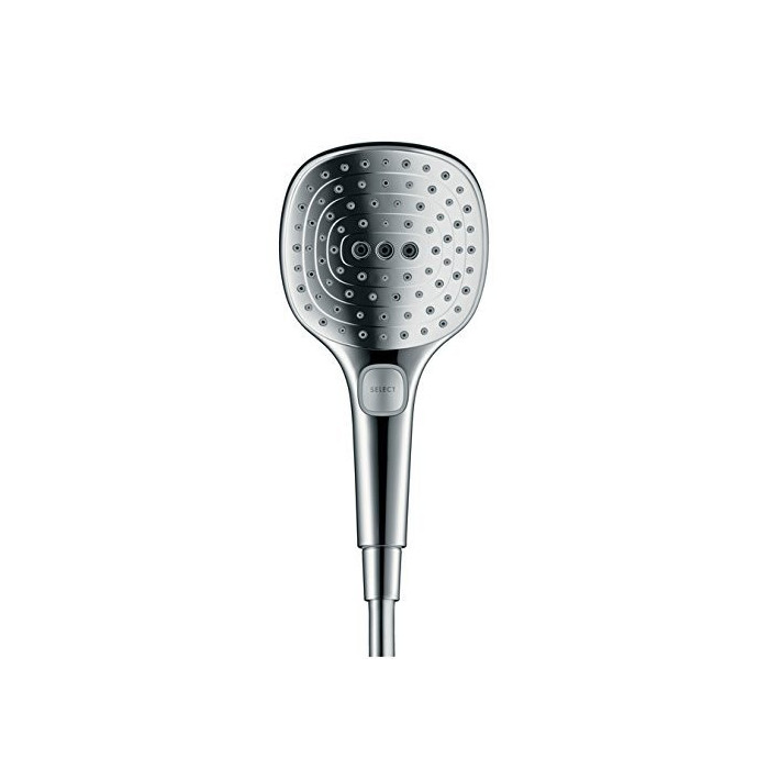 Shower head HANSGROHE Raindance Select E 120 3 jet Ecosmart, polished gold finish, 26520990