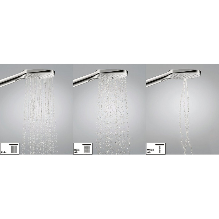 Dušgalva HANSGROHE Raindance Select E 120 3 jet Ecosmart, Slīpēta bronza, 26520140