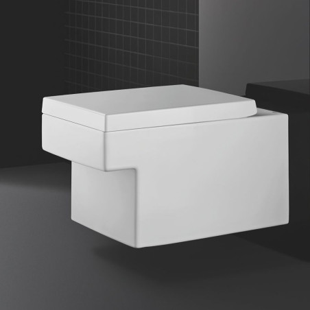 Pakabināms vienība GROHE Cube Ceramic Rimless ar sēdeklis un vāks