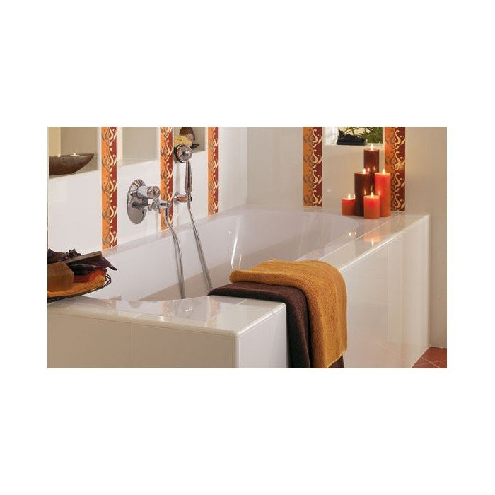 Rectangular bathtub VILLEROY & BOSH Oberon made of Quaryl material 750 x 1700 mm