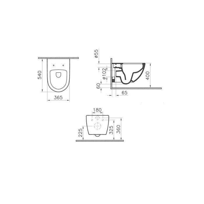Potinkinis GROHE Rapid SL rāmis ar hromētu pogu no tualetēm VITRA Sento Rimless