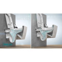 Potinkinis GROHE Rapid SL rāmis ar hromētu pogu no tualetēm VITRA Sento Rimless