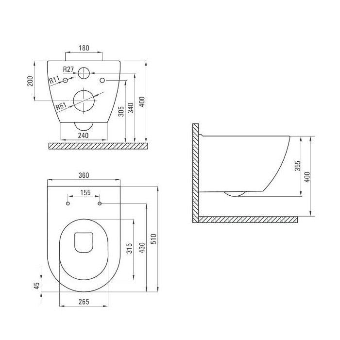 Potinkinis GROHE Rapid SL rāmis ar hromētu pogu un tualeti DEANTE Peonia Rimless