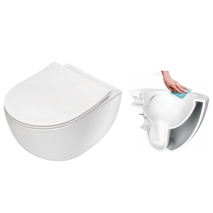 Встраиваемая рама DEANTE с черной матовой кнопкой из коллекции DEANTE Peonia Rimless