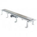 Plastic shower channel kit with stainless steel grates ALCADRAIN APZ9 Simple (Various length options)