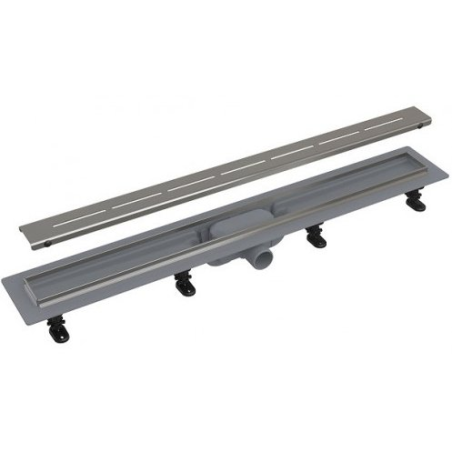 Shower channel with stainless steel grate ALCADRAIN APZ18 Simple (Various length options)