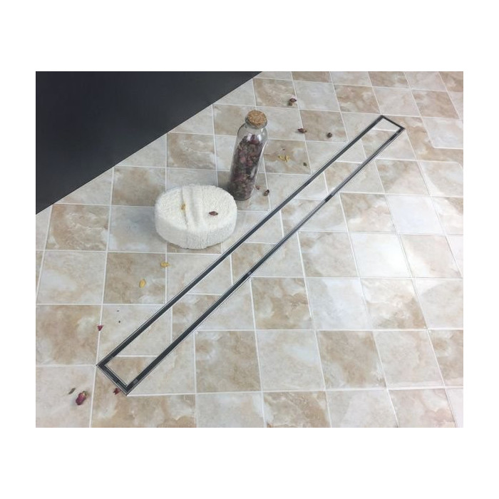 Dušo notekcaurule komplekts ACO ShowerDrain C ar horizontālo flanču, ar pielīmējamu flīzi Tile 3 in 1, (dažādu garumu izvēle)
