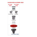 Vertical trap for adhesive tile HL with "dry" siphon Primus, Klick-Klack grate, 310NPr-3020