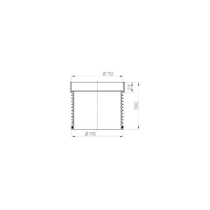 Трап паукштинимас HL 80 мм/д110 с прокладкой