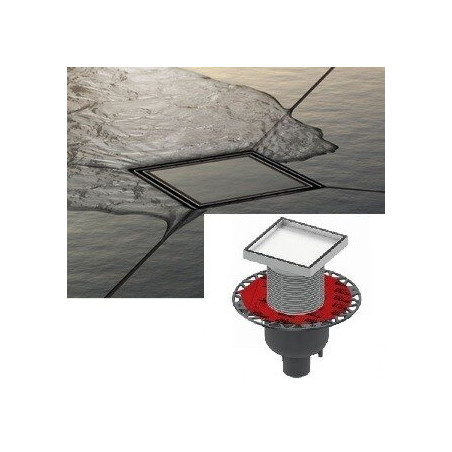 Комплекты стальных решеток ""dry"" для укладки плитки ""plate"" TECEdrainpoint S, 150 x 150 мм, вертикальные