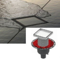 Комплекты стальных решеток ""dry"" для укладки плитки ""plate"" TECEdrainpoint S, 150 x 150 мм, вертикальные