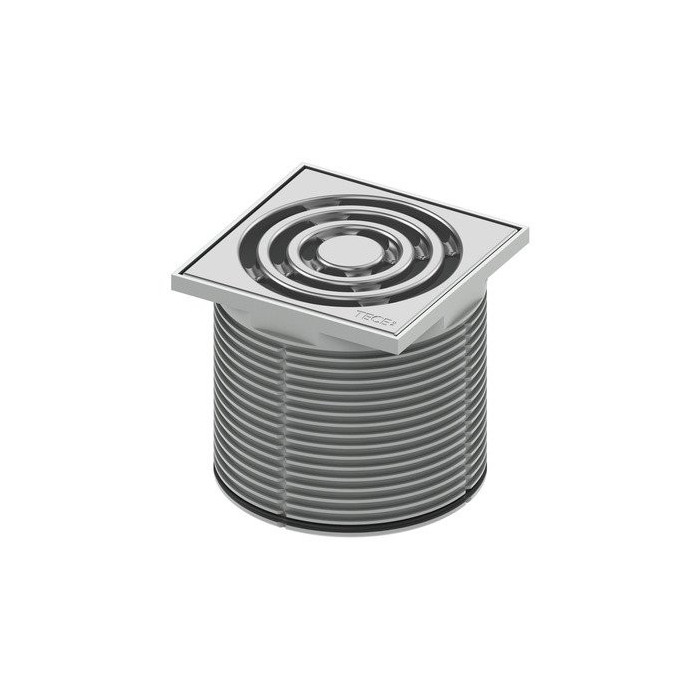 Horizontal trap TECEdrainpoint S 112 with "dry" siphon, with standard siphon, with "sealing system" universal flange