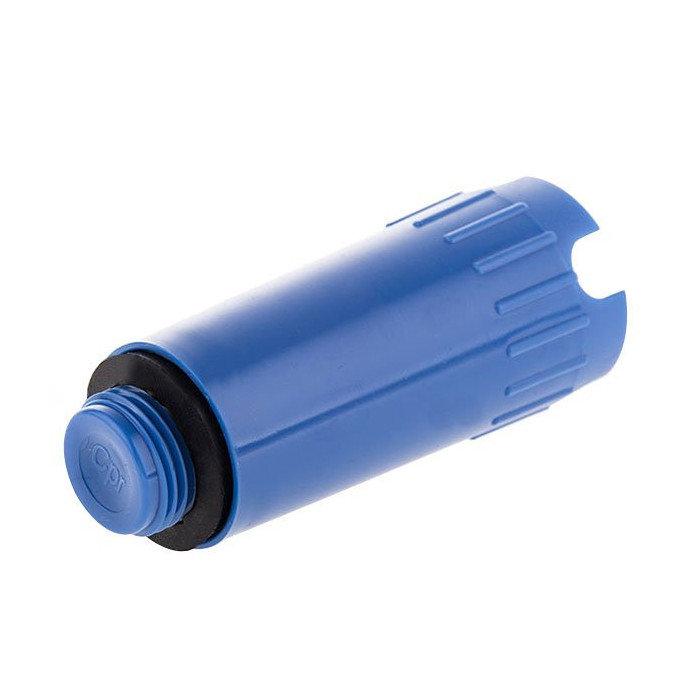 Plastmasas akls ar blīvējumu TECEflex 1/2"" ārējais, zils
