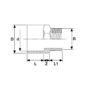 Соединение PVC-U PİMTAŞ 32 (40) x 1"" наружное (PN16)