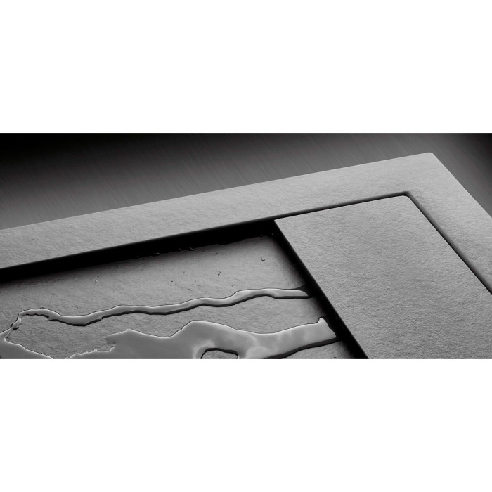Dušas paliktnis RADAWAY Teos C melns-matēts (Dažādu izmēru izvēle)