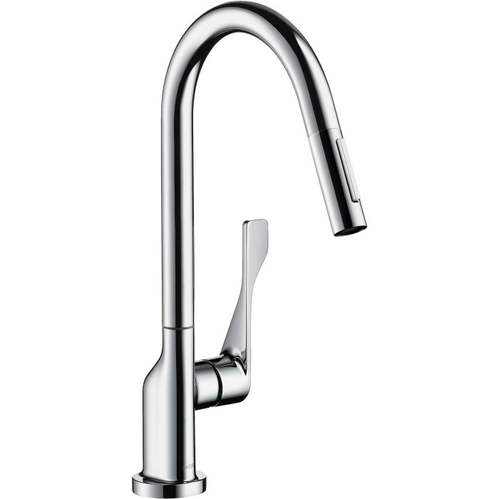 Kitchen (sink) faucet with pull-out spout HANSGROHE Axor Citterio, chrome finish, 39835000