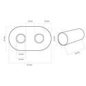 Campinio thermostat VARIO TERM Unique sets with connections are complete finish, white