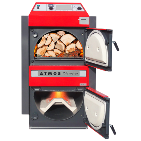 Cietā kurināmā gāzes ģenerējošais katls ATMOS 20-27 kW, DC25S