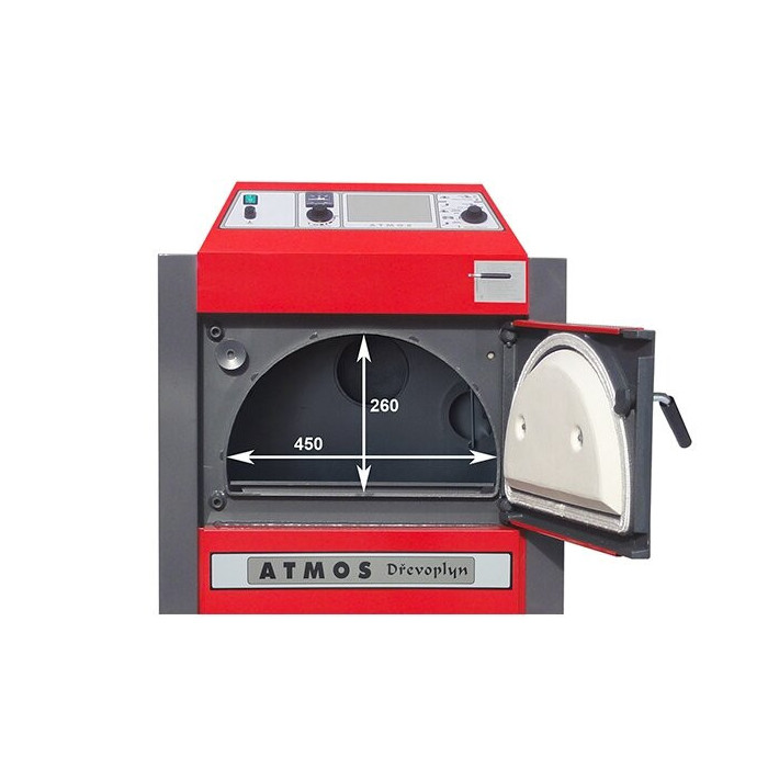 Cietā kurināmā gāzes ģenerējošais katls ATMOS 20-27 kW, DC25S