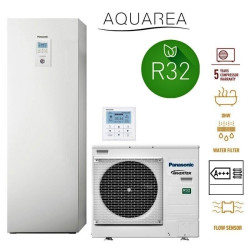 New generation air-water heat pump 5 kW PANASONIC with integrated 185 l boiler, single-phase.