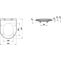 Pakabināms tualetes pods LAUFEN Pro Compact Rimless ar SLIM Slowclose vāku