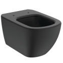 Подвесной элемент с тонкой медленной крышкой IDEAL STANDARD Tesi с технологией AquaBlade, черный матовый
