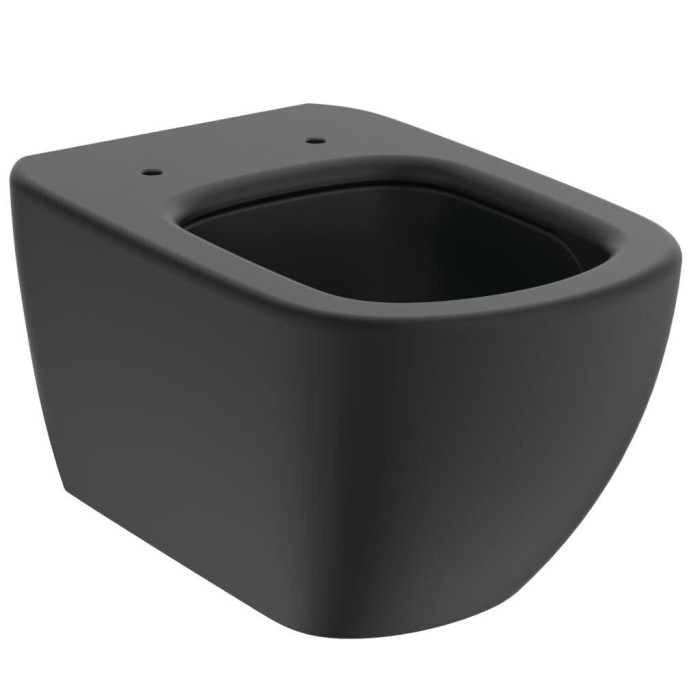 Подвесной элемент с тонкой медленной крышкой IDEAL STANDARD Tesi с технологией AquaBlade, черный матовый