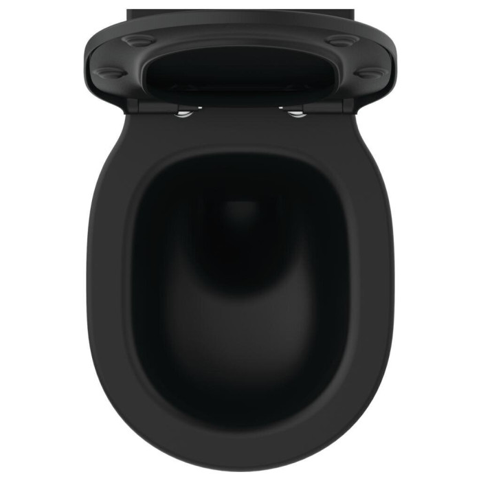 Pakarināms tualets ar slow close vāku IDEAL STANDARD Connect Air, melns-matēts
