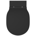 Hanging toilet with slow close lid IDEAL STANDARD Connect Air, black-matt