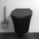Подвесной унитаз с функцией медленного закрытия крышки IDEAL STANDARD Connect Air, черный матовый