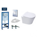 Potinkinis GROHE Rapid SL rāmis ar hromētām pogām no klājatā Infinitio Compact Rimless