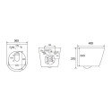 Potinkinis GROHE Rapid SL rāmis ar hromētām pogām no klājatā Infinitio Compact Rimless