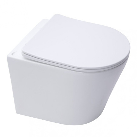 Potinkamais GROHE Rapid SL rāmja komplekti 4 in 1 ar baltu pogu tualetam SAT Infinitio Compact Rimless
