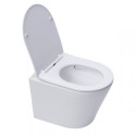 Potinkamais GROHE Rapid SL rāmja komplekti 4 in 1 ar baltu pogu tualetam SAT Infinitio Compact Rimless