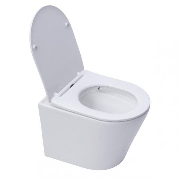 Potinkamais GROHE Rapid SL rāmja komplekti 4 in 1 ar baltu pogu tualetam SAT Infinitio Compact Rimless