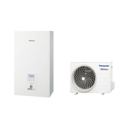 J jaunākās paaudzes siltumsūknis gaiss - ūdens 3 kW PANASONIC, vienradzis