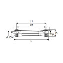 PVC-U Flow Meter PİMTAŞ 1"" x L 385 mm (150 - 1500 l/h) (PN10)