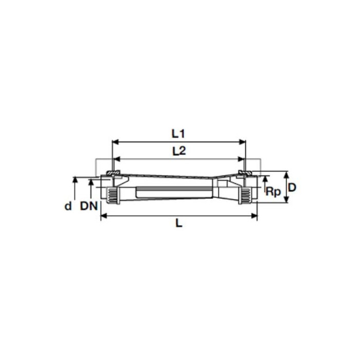 Plūsmas mērītājs PVC-U PİMTAŞ 1"" x L 385 mm (150 - 1500 l/h) (PN10)