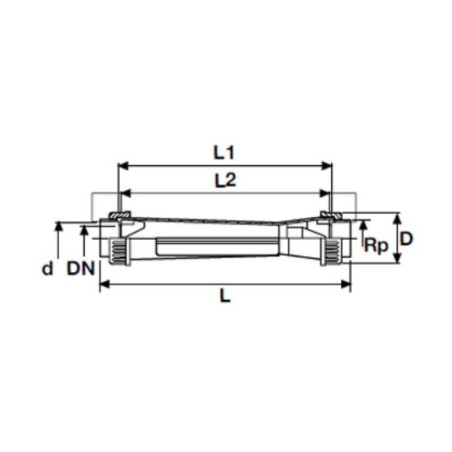 Plūsmas mērītājs PVC-U PİMTAŞ 1 1/2"" x L 403 mm (200 - 2000 l/h) (PN10)