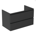 Подвесная ванная тумба IDEAL STANDARD Tesi, черная матовая 80 см, T0051ZT